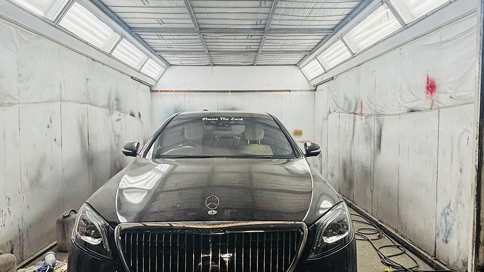 Mercedes-Maybach in premium paint booth