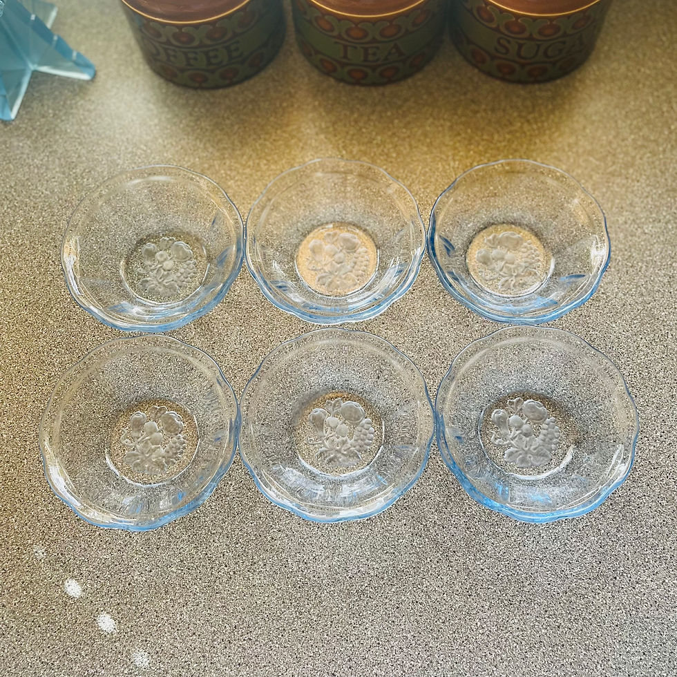 Thumbnail: Vintage Fruit Glassware Set – 13-Piece Orchard-Inspired Elegance