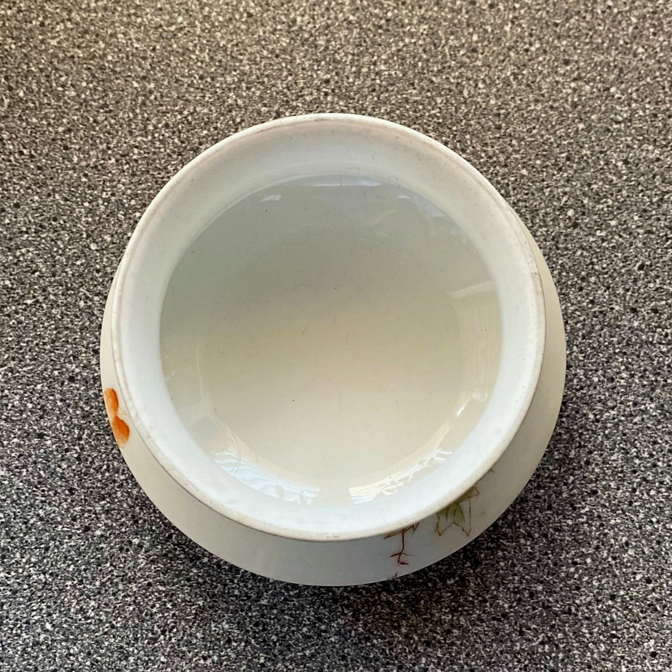 Thumbnail: Vintage Limoges France Porcelain Sugar Bowl