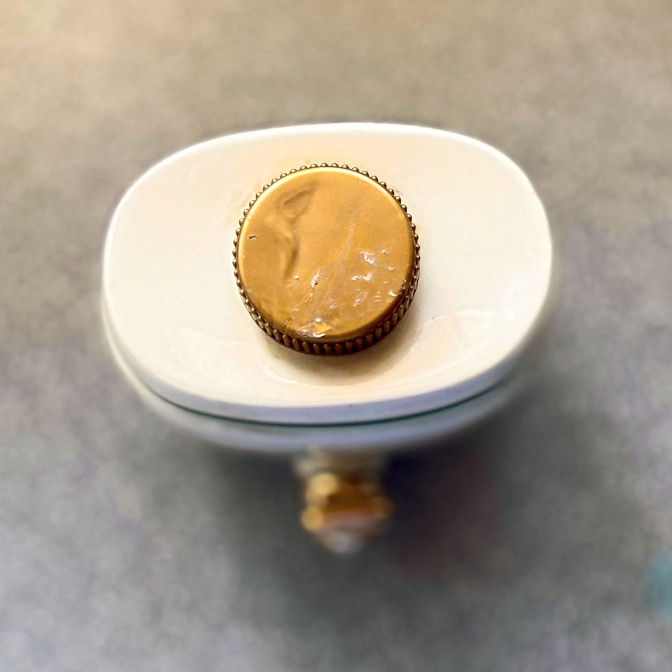 Thumbnail: Retro Bassware England Ceramic Sherry Barrel Decanter 1960s