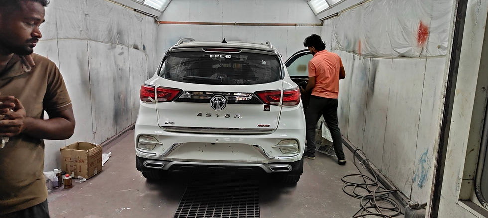 MG Astor Paint Booth Refinishing in Chennai