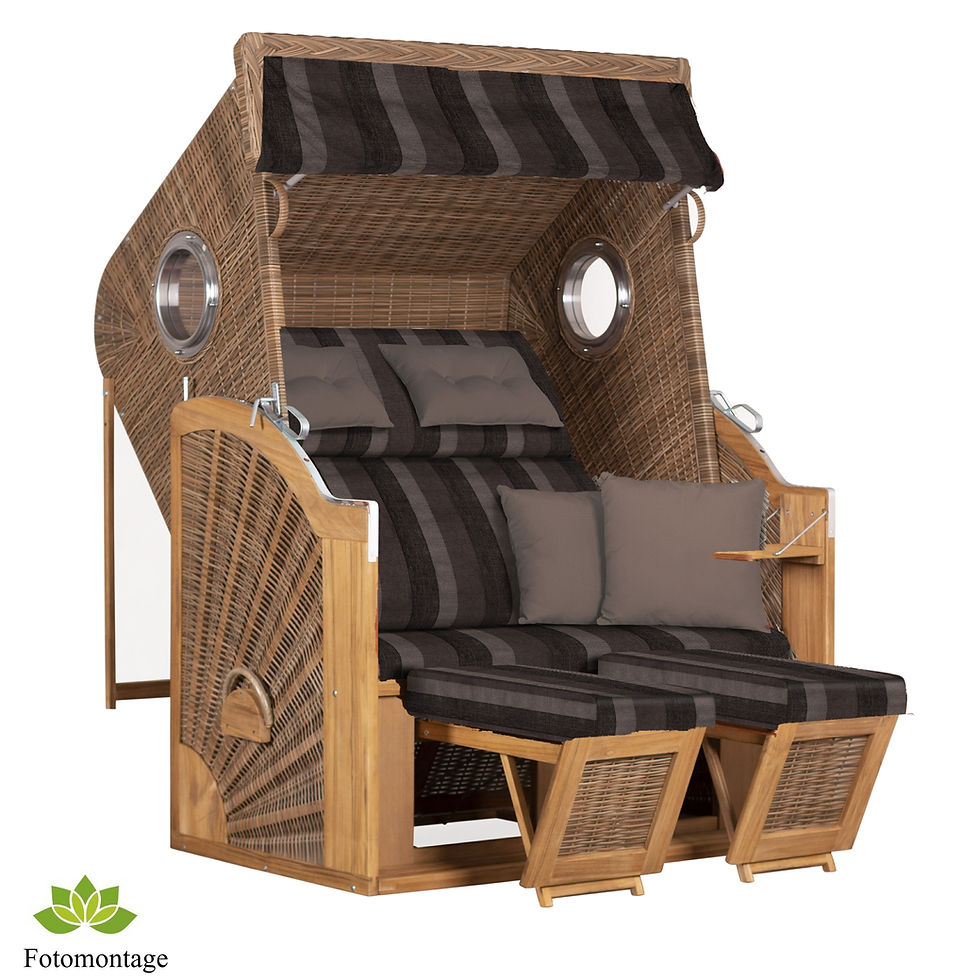 Miniaturbild: Modell GRUNDLSEE Bullauge (TEAK / Geflecht honig)