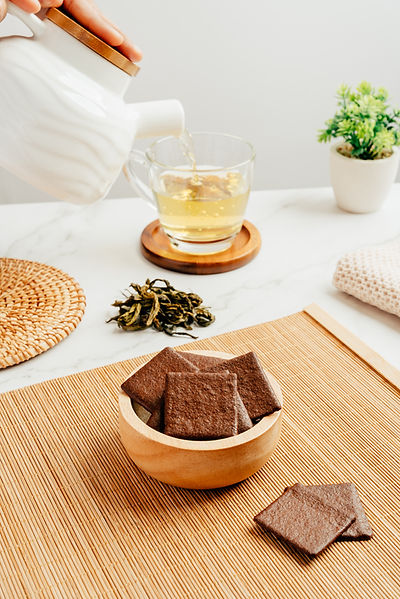 ブラウニーフレーバーのテーブルフォト