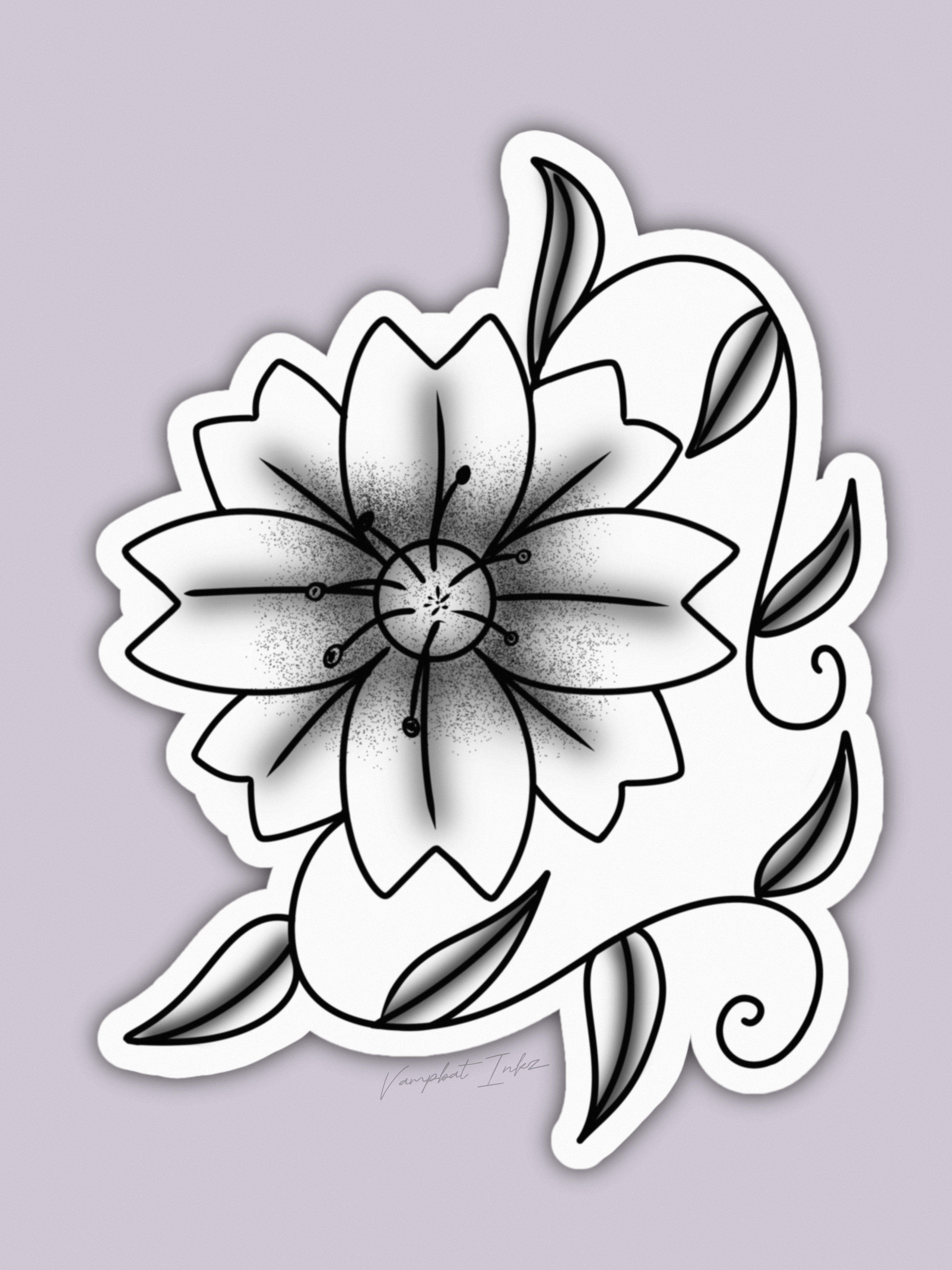 B&G stipple flower | Vinyl sticker