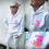 Miniaturbild: BIO-HOODIE ICHSOUNDDUSO weiss/neonpink/neonorange