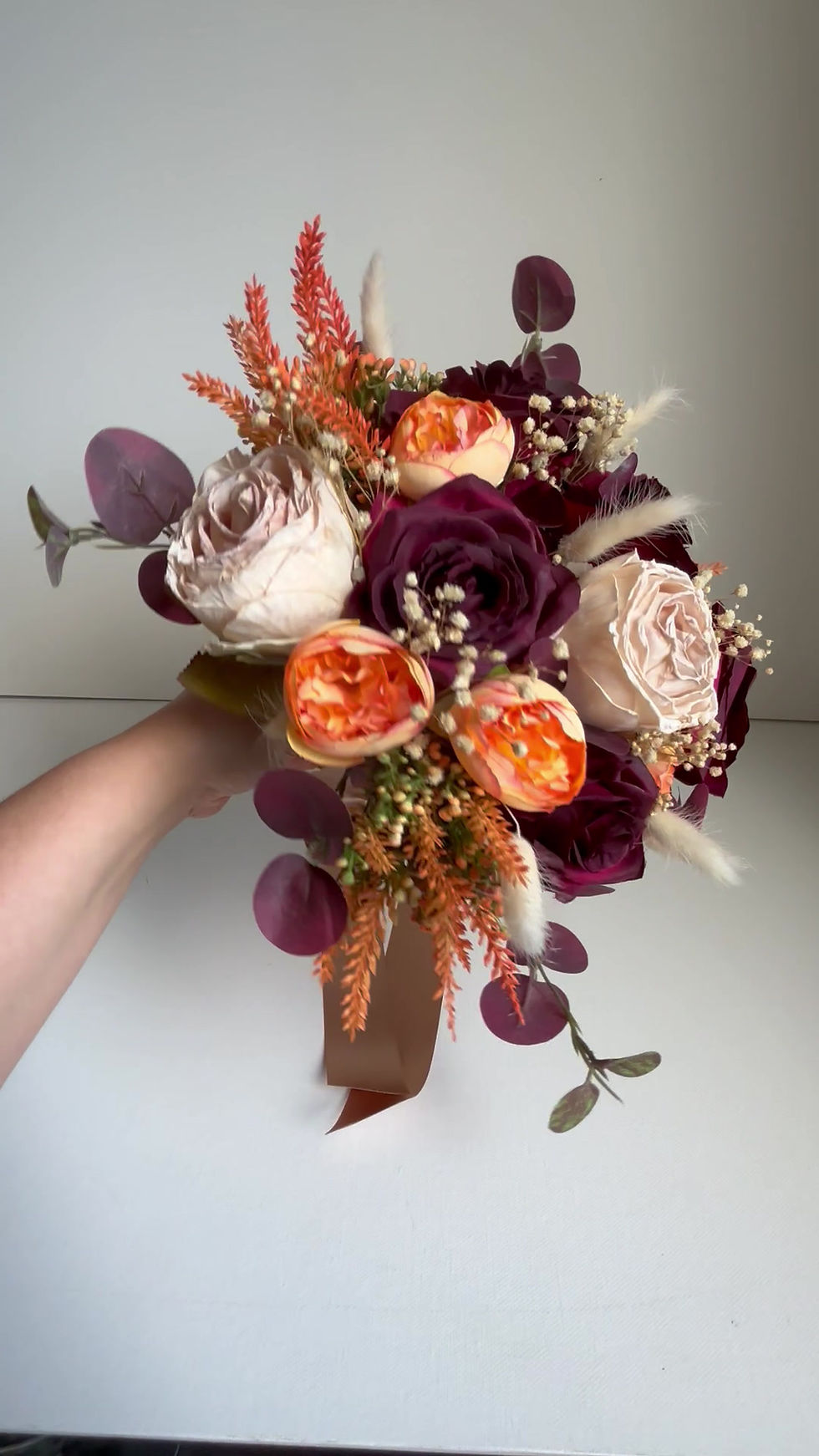 Thumbnail: Deep Red, Orange and Dried Flowers Wedding Collection