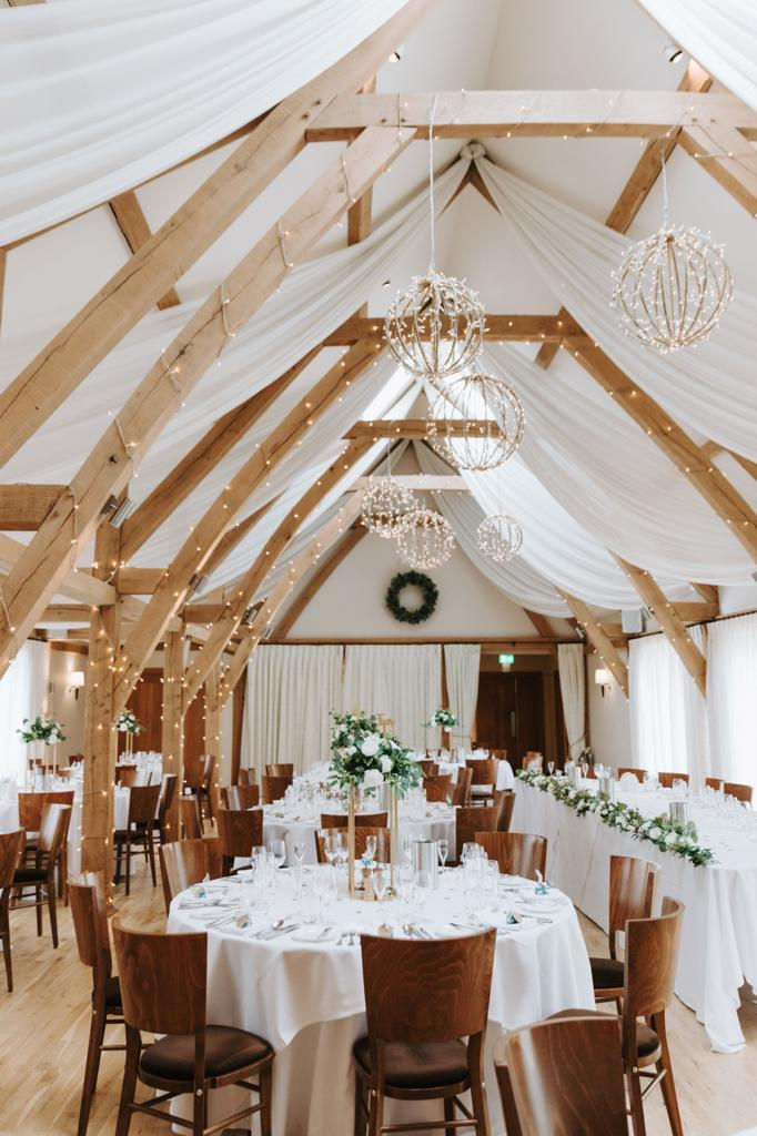 Thumbnail: Venue with flower arrangements