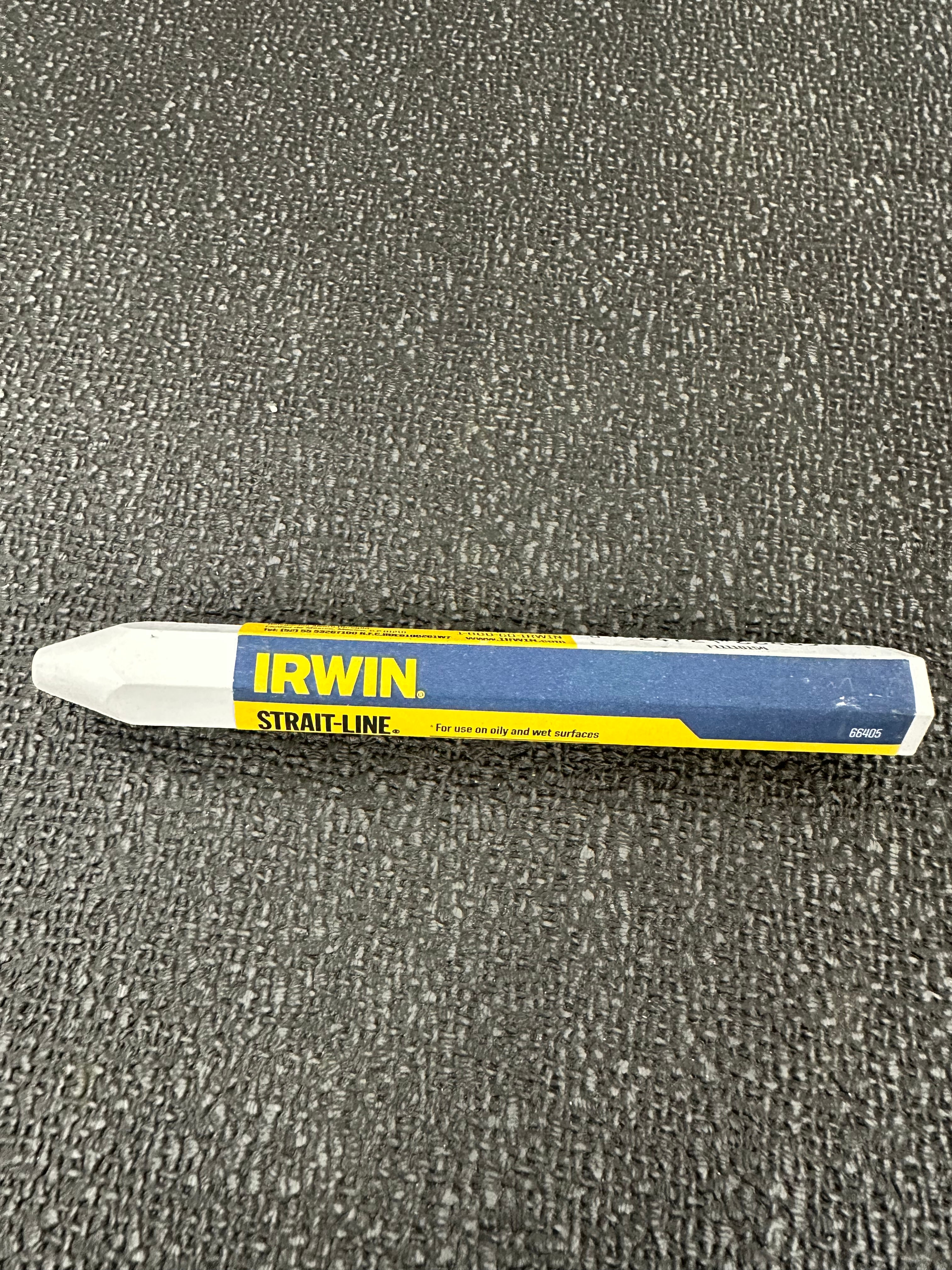 Irwin white marking crayon