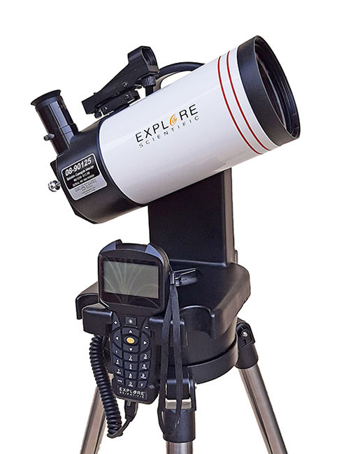 BRESSER/EXPLORE SCIENTIFIC GOTO 90/1250 MAKSUTOV TELESCOPE WITH PADDED BAG