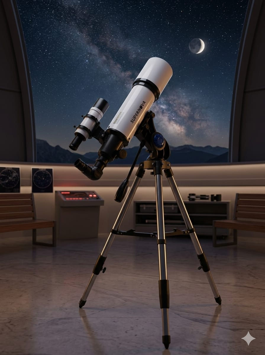Supernova 102/600 Refractor moon filter plossl eyepieces Telescope