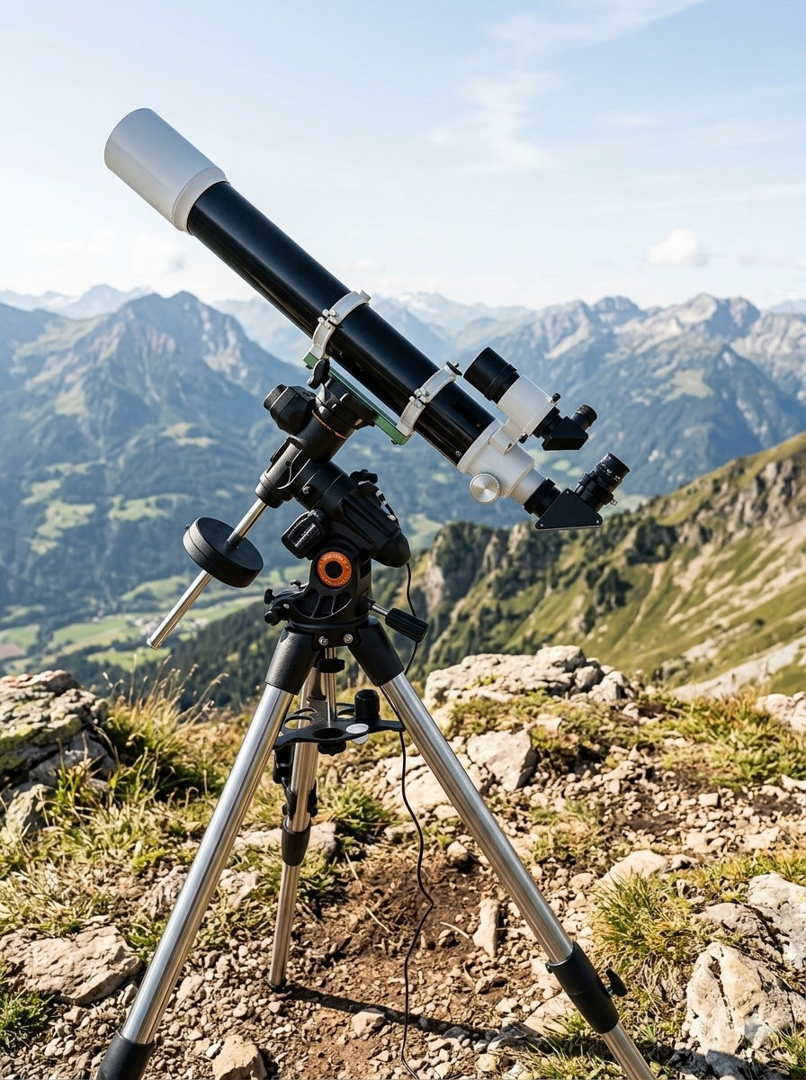 SkyWatcher 100 ED Evostar Refractor Telescope wth celestron adv vx goto mount