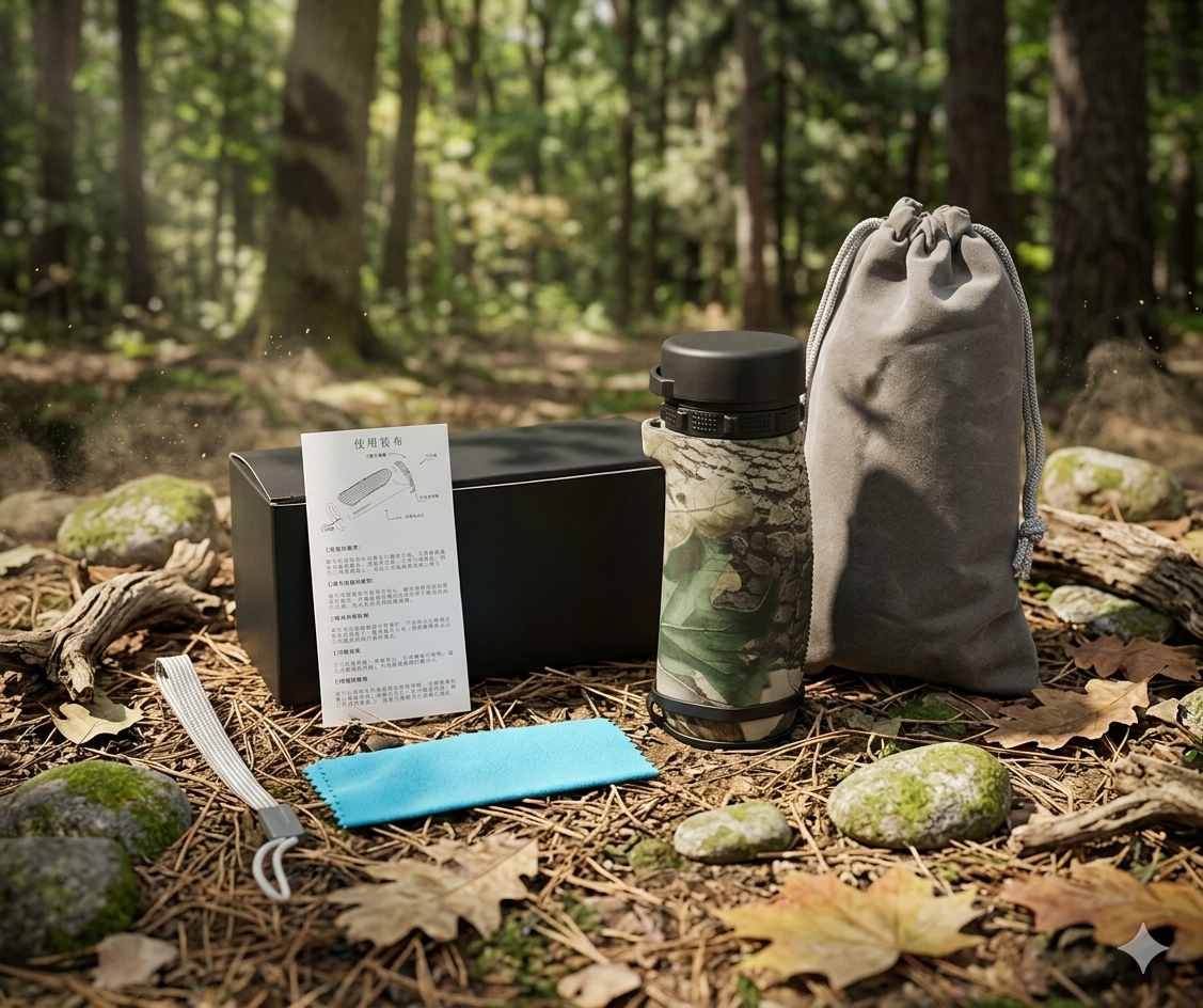 10x32 Monocular Pocket Mini Camouflage