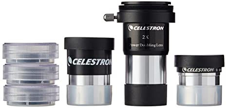 Thumbnail: Celestron astromaster accessory kit for telescope 2x barlow,2 eyepieces,3 filter