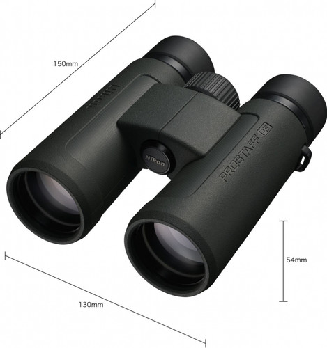 Nikon 10x42 ProStaff P3 Binoculars (Black) roof prism fully