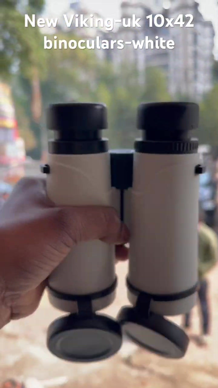 Miniaturebillede: Viking 10×42 Badger UK BRAND White Edition Binoculars waterproof