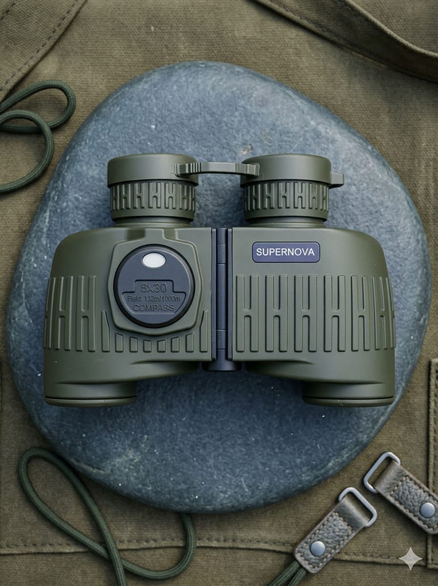 Supernova 8x30 Waterproof  Reticle with compass Binoculars [indian brand]