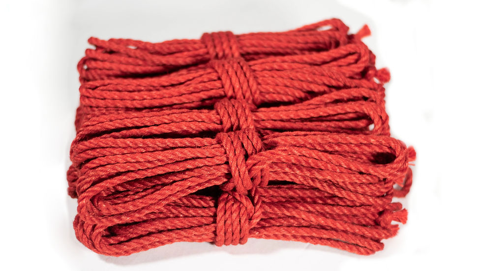 Thumbnail: Red jute rope 6mm - treated