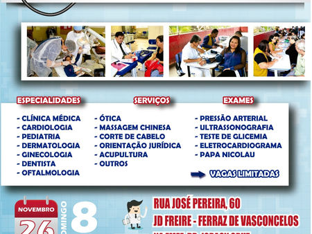 5 º MUTIRÃO DA SAÚDE EM FERRAZ DE VASCONCELOS
