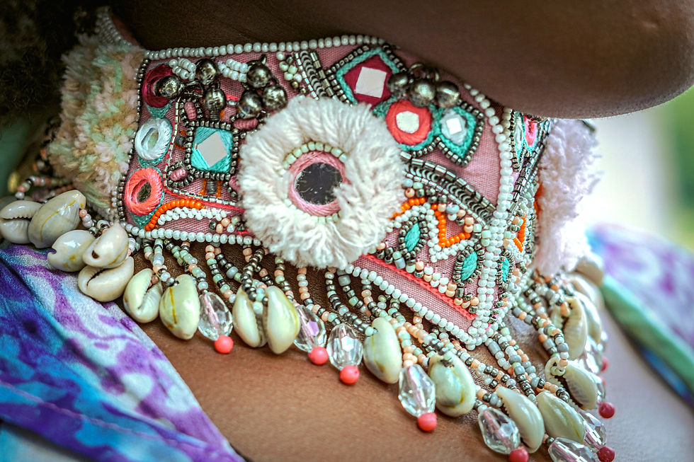 Thumbnail: Pink Fairy Beaded Choker