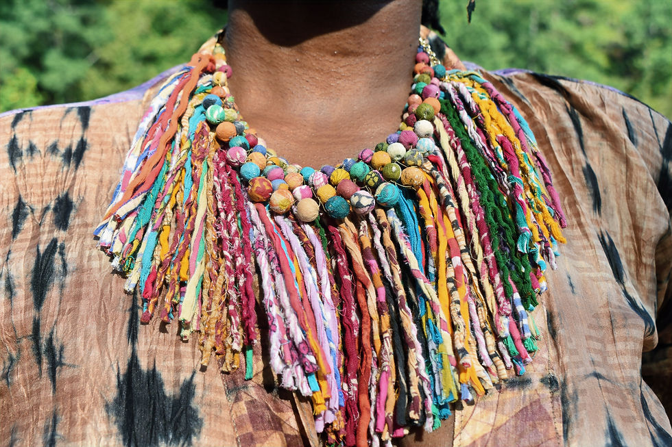 Thumbnail: Kantha Bead Collar Necklace