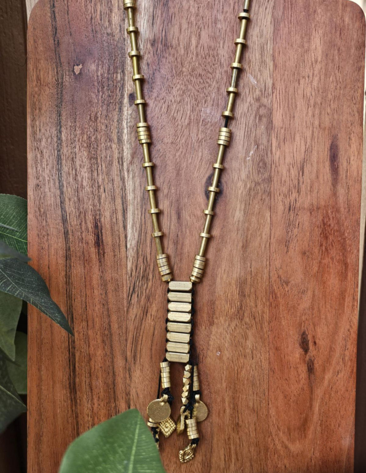 Dangled Brass Necklace