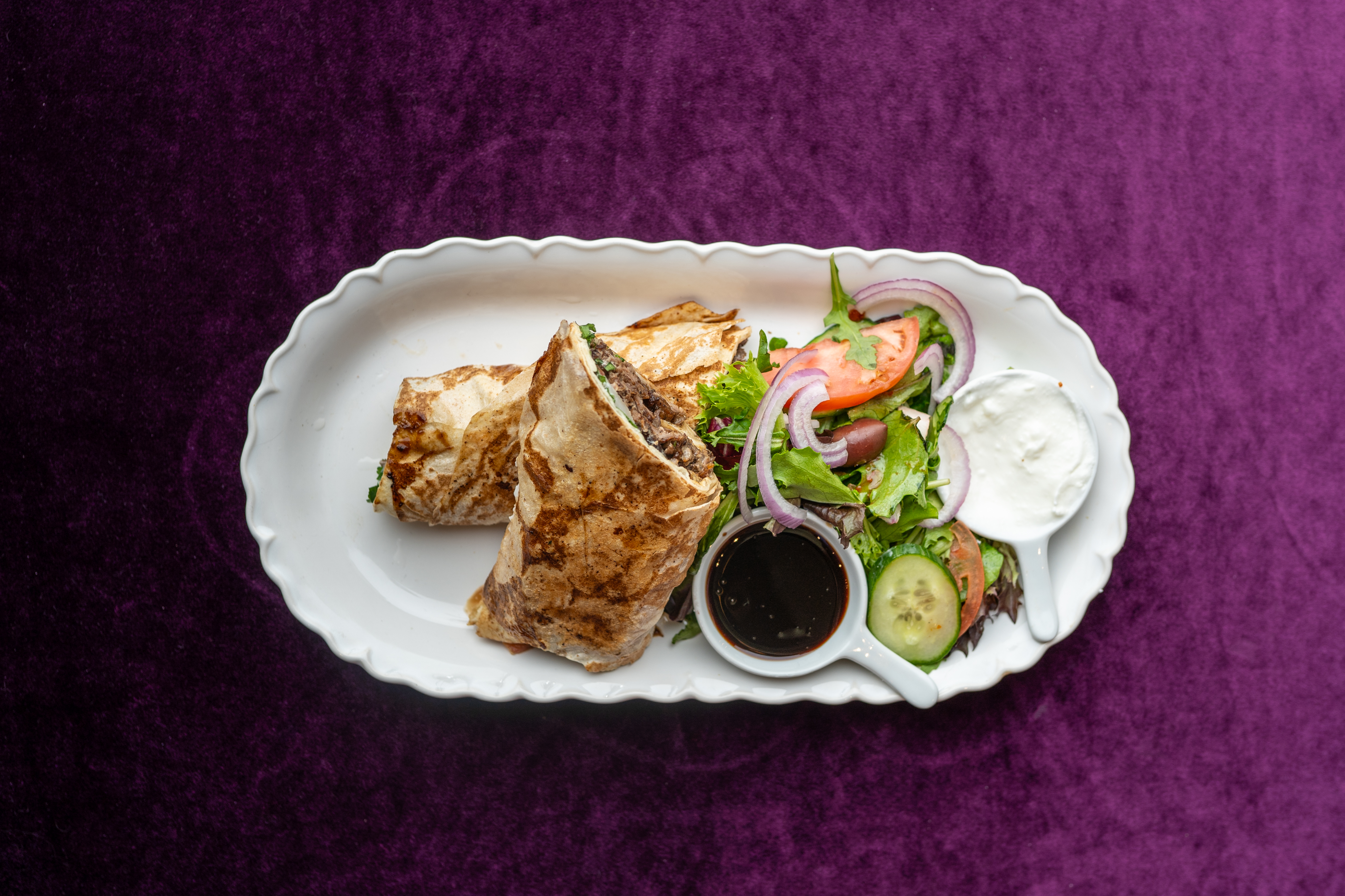 Arranged Food and Objects