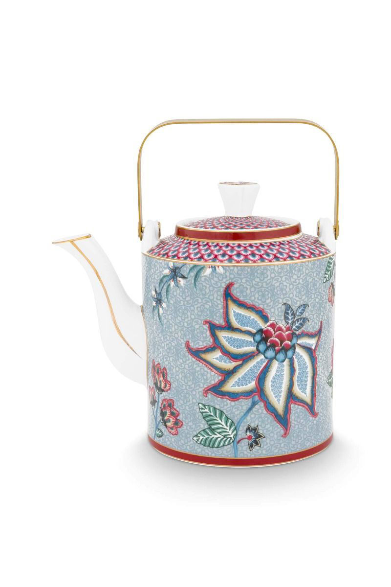 Thumbnail: Pip Studio Festival tea pot pink / blue 