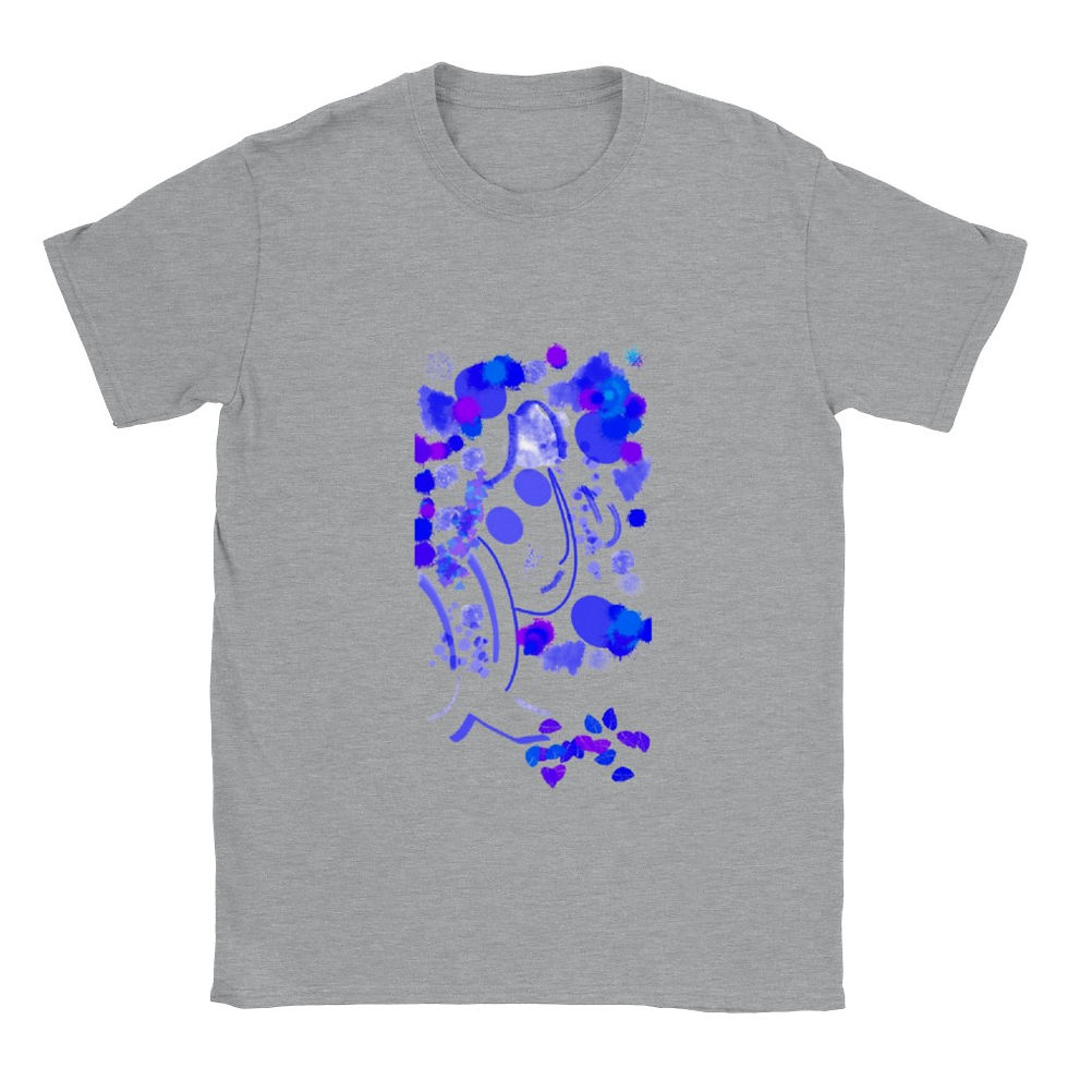 Miniatura: Camiseta Joy Face de cuello redondo unisex clásica