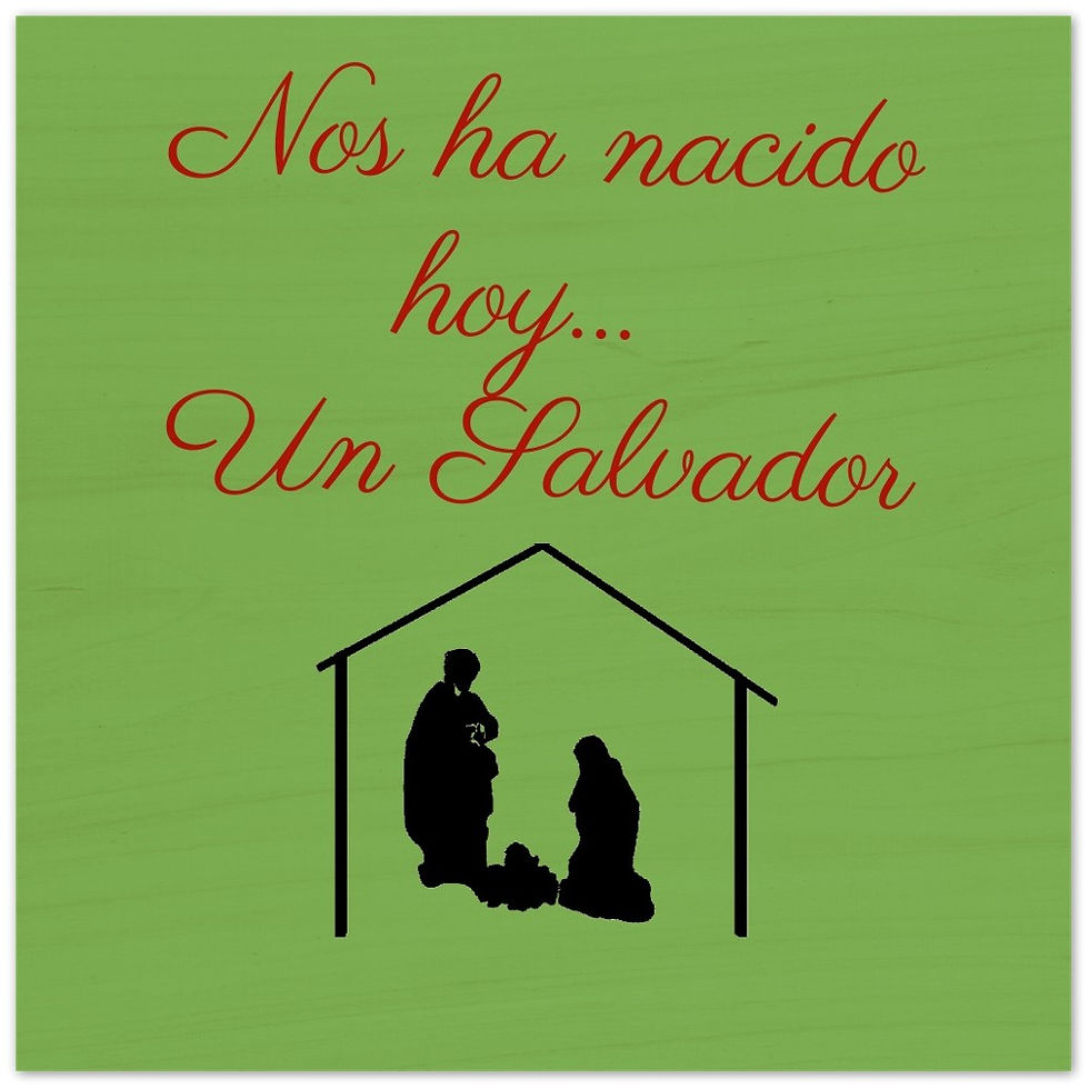Miniatura: Impresiones en madera Nos ha nacido hoy... Un Salvador