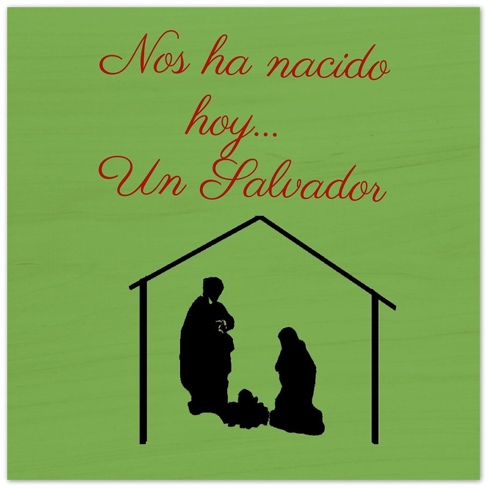 Miniatura: Impresiones en madera Nos ha nacido hoy... Un Salvador