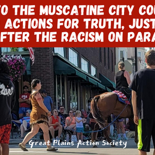 A Letter to The Muscatine City Council with Required Actions for Truth, Justice, and Healing