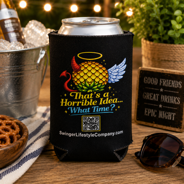 Swinger Lifestyle Company - Funny Pineapple "That's a Horrible Idea..." Koozie
