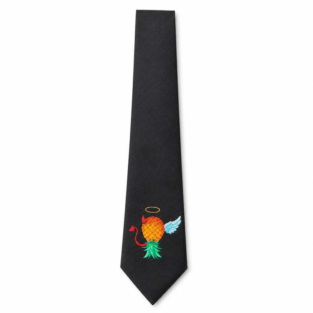 Swinger Lifestyle Company - Neck Tie (Color Angel Devil Upside down Pineapple)