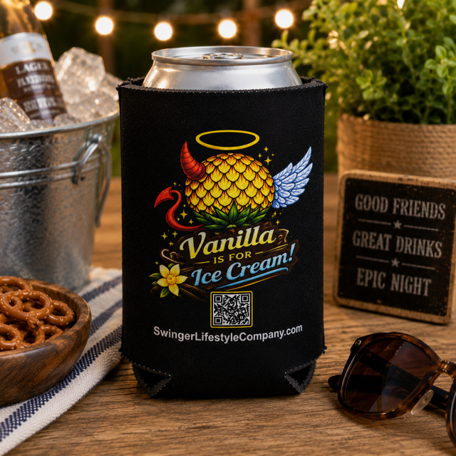 Swinger Lifestyle Company - Funny Pineapple "Vanilla Is For Ice Cream" Koozie