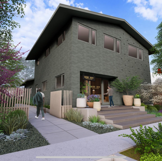 Digital render to business store front
