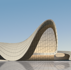 architecture - Heydar Aliyev Centre Illustration