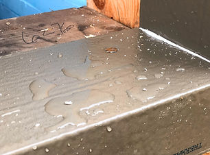 Water beading up on ThermalBuck insulation