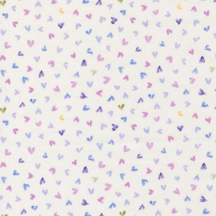 white fabric with purple arrow pattern