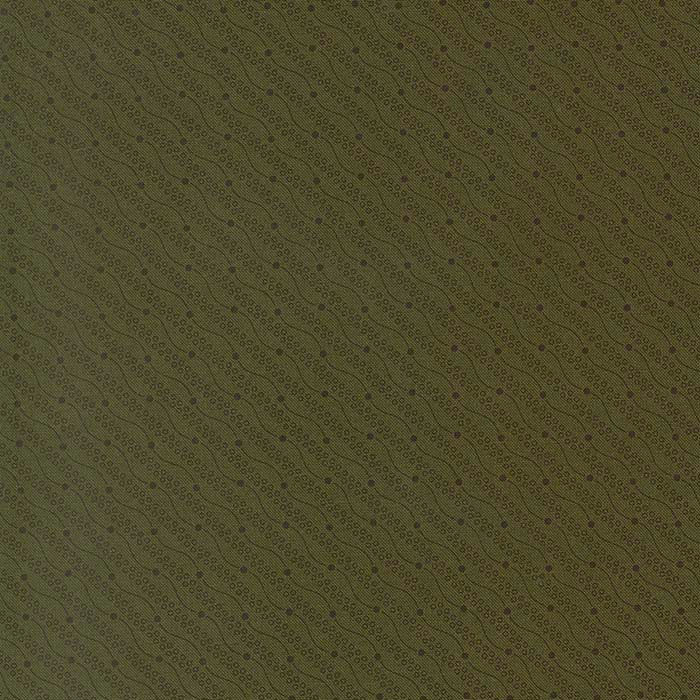 dark green fabric with black pattern