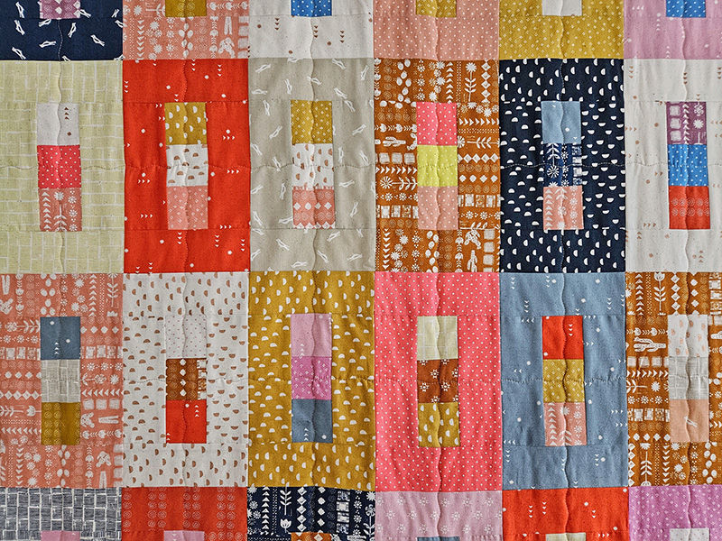 Thumbnail: Just Quilting The Traffic Light Jelly Roll Quilt Digital Pattern
