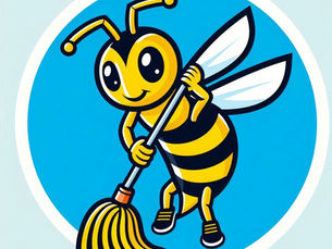 An image of a friendly wasp, sweeping. To playfully illustrate the idea of OWASP keeping code lean.