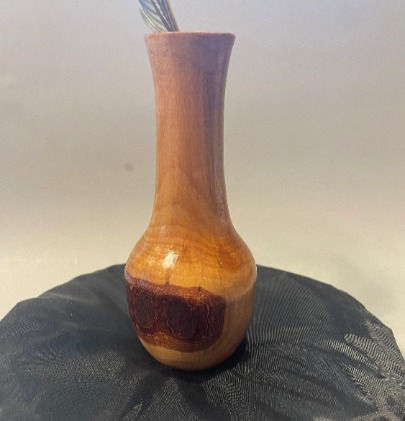 Thumbnail: Black Cherry wood twig pot 7.5"x3". great gift idea, for her, handmade, Mother's