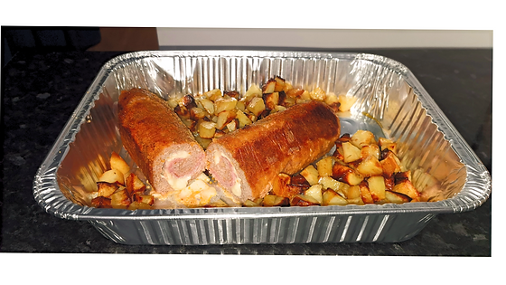 Polpettone - Meatloaf and roasted potatoes (3 - 4 Portions approx)