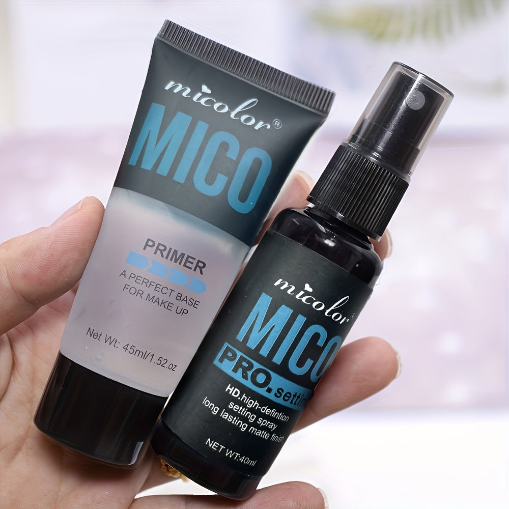 Makeup Set Of Makeup Primer + Setting Spray, Invisible Pore Color Rendering Hold