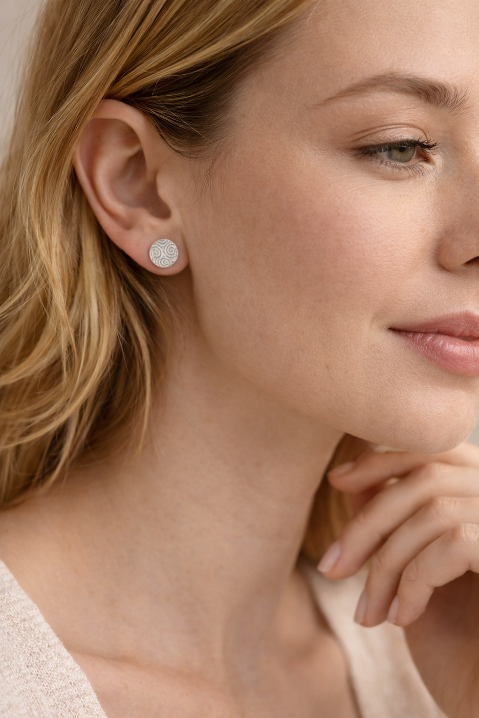 תמונה ממוזערת: עגילי כסף ספירלה צמודים