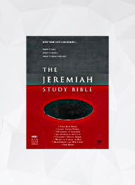 Thumbnail: David Jeremiah Study Bible Large Print NKJV Thumb Indexed Leather Luxe