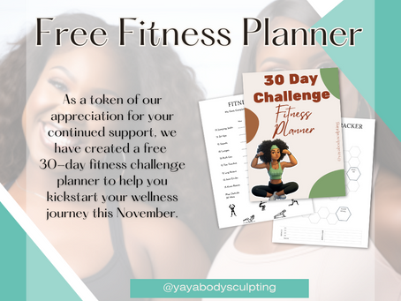 Kickstart Your November Fitness Challenge: Your Ultimate FREE 30-Day Wellness Planner