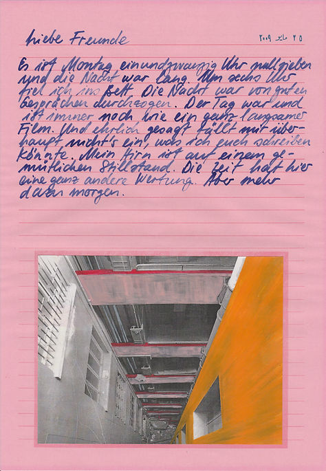 liebe freunde, dear friends, letters, egypt, mixed media, mia diener
