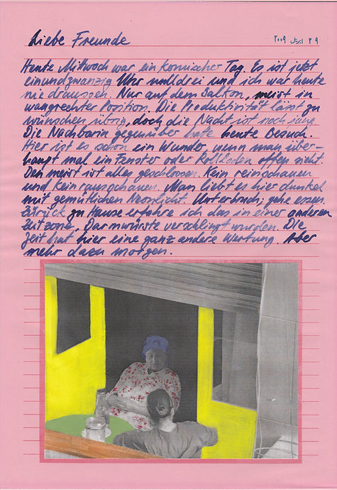 liebe freunde, dear friends, letters, egypt, mixed media, mia diener