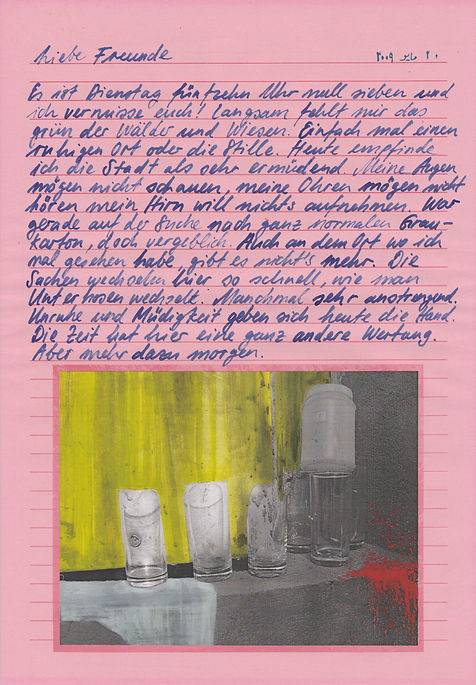 liebe freunde, dear friends, letters, egypt, mixed media, mia diener